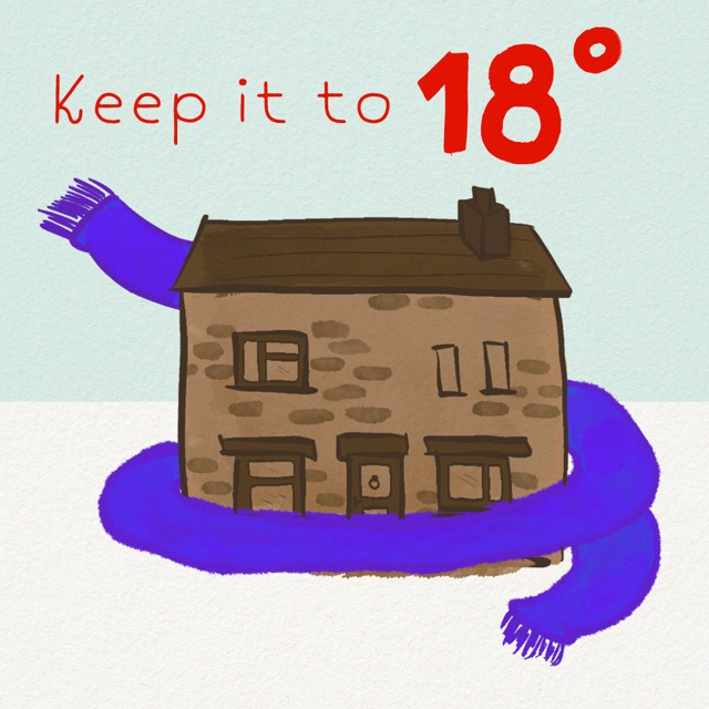 Keep it to 18 degrees