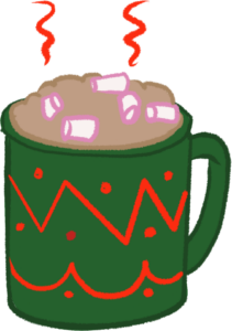 winter mug of hot chocolate