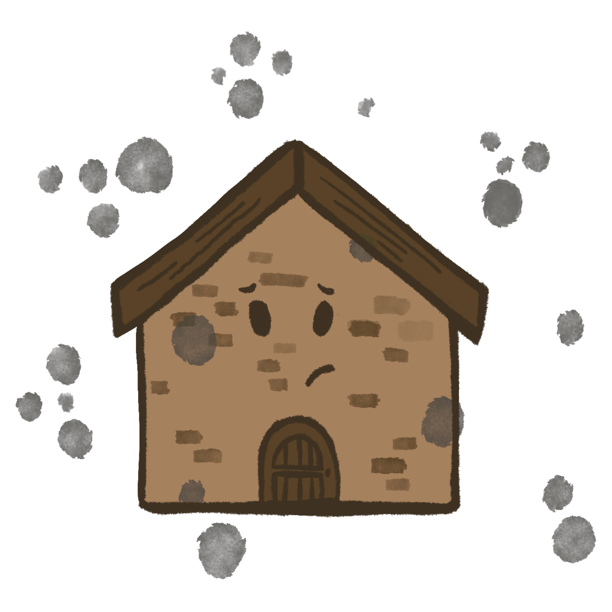 mouldy house